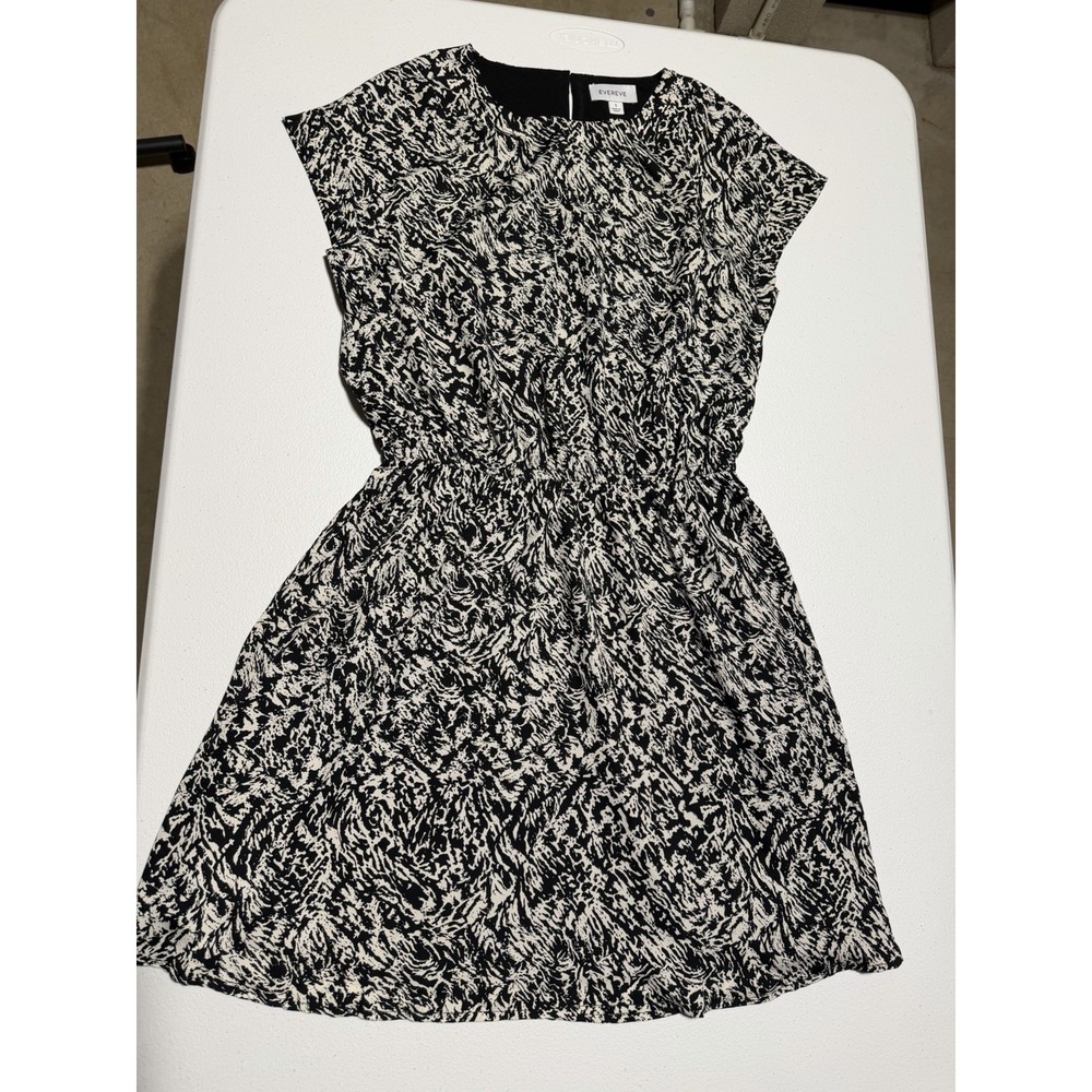 Evereve Black And White Shift Dress Size S Women's W/ Pockets